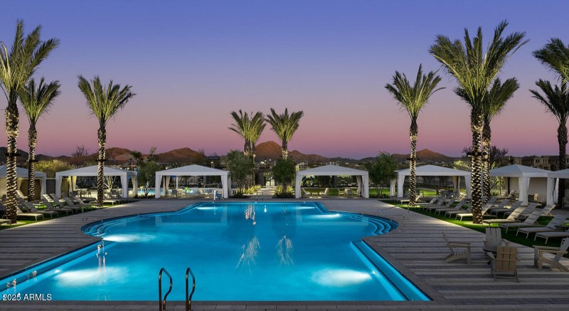 Pool at night