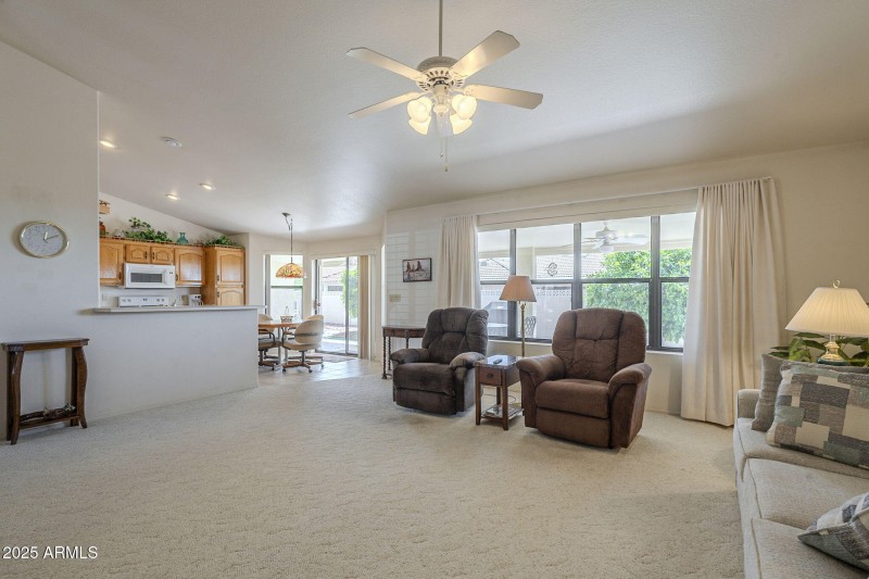 Family Room with open kitchen