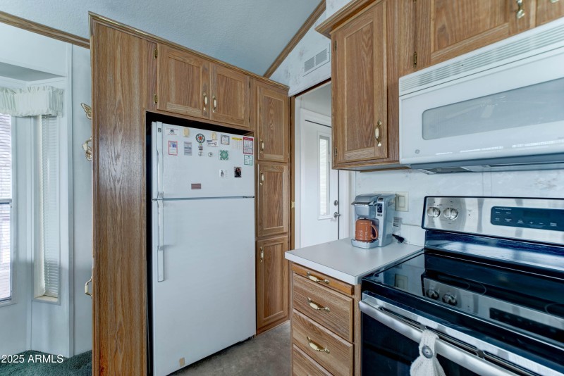 extra storage around the refrigerator