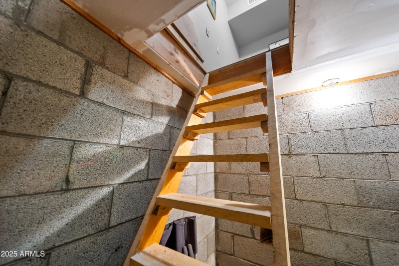 Storage Space - Beneath Bunk Room