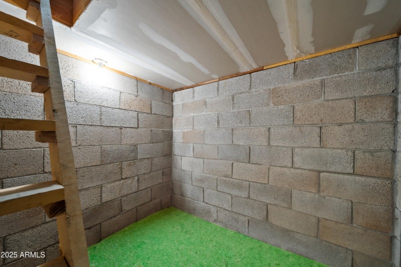 Storage Space - Beneath Bunk Room