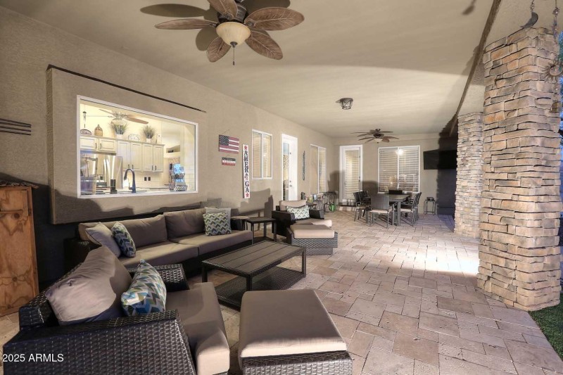 Night-Covered Patio