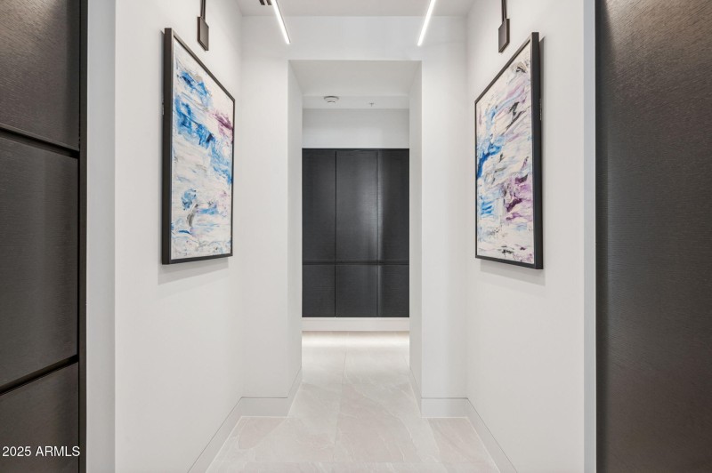 Hallway with Art Lights and Storage