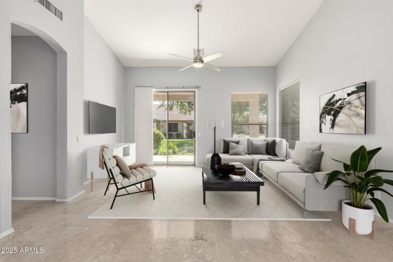 Living Room- Virtually staged