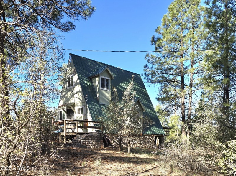 A-Frame Cabin from the East