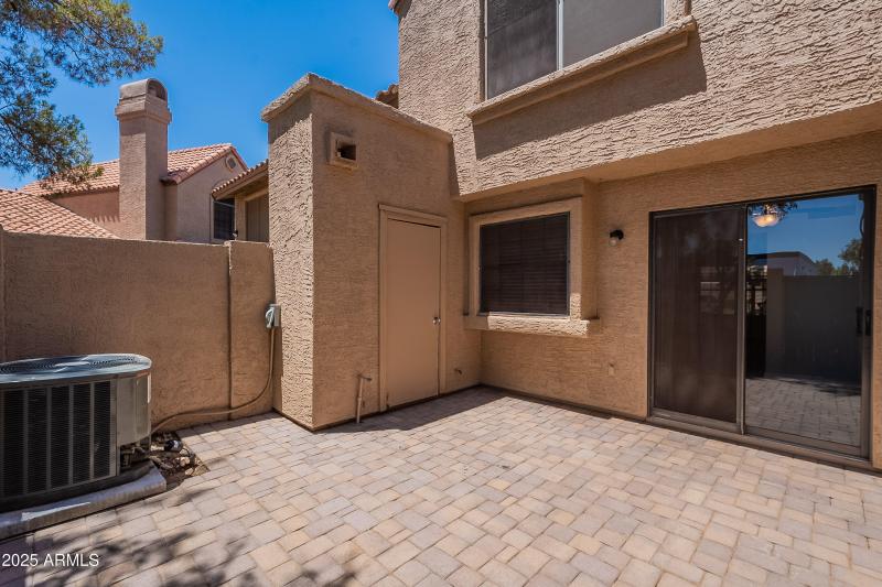 Private Patio with Storage