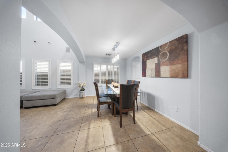 Formal Dining with Natural Light