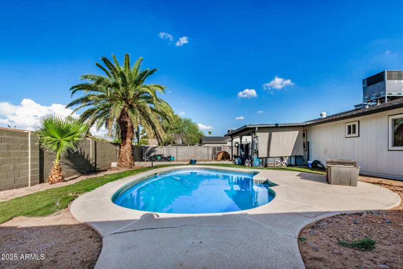 Great Backyard with Fenced Pool Area