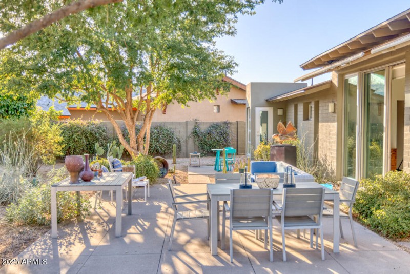 Backyard seating