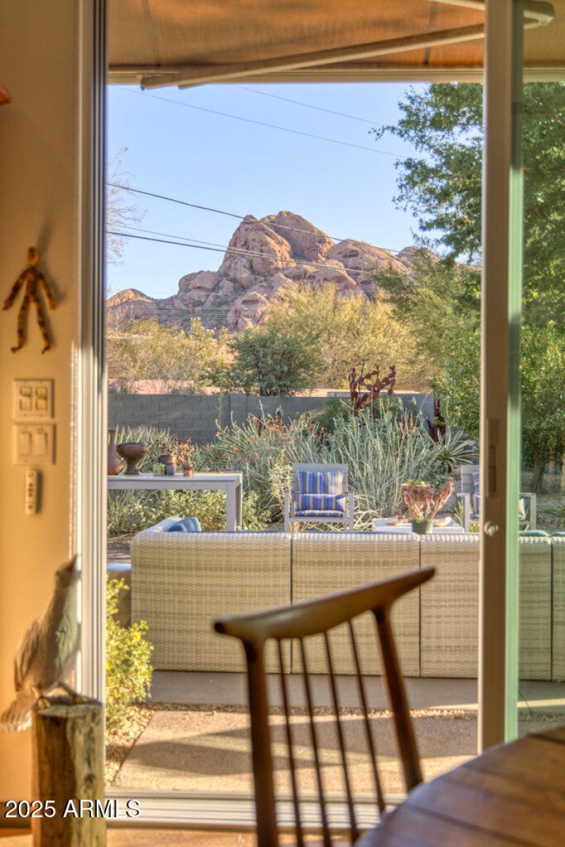 View from dining