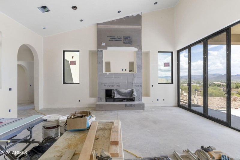 Fireplace in living room