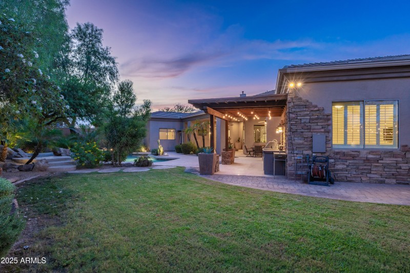 Backyard at Twilight