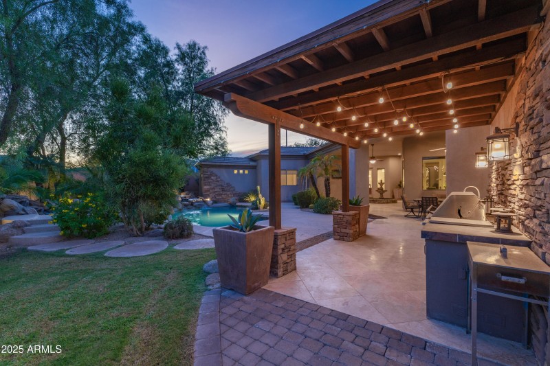 Backyard at Twilight