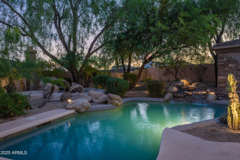 Pool View at Twilight