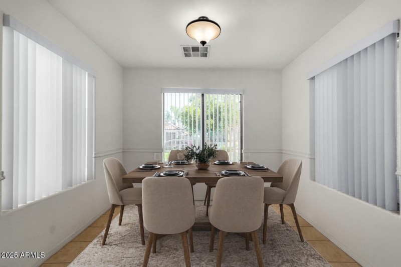 Bright and Minimalist Dining Room