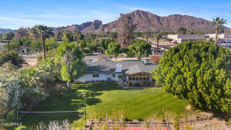 Camelback from back of property