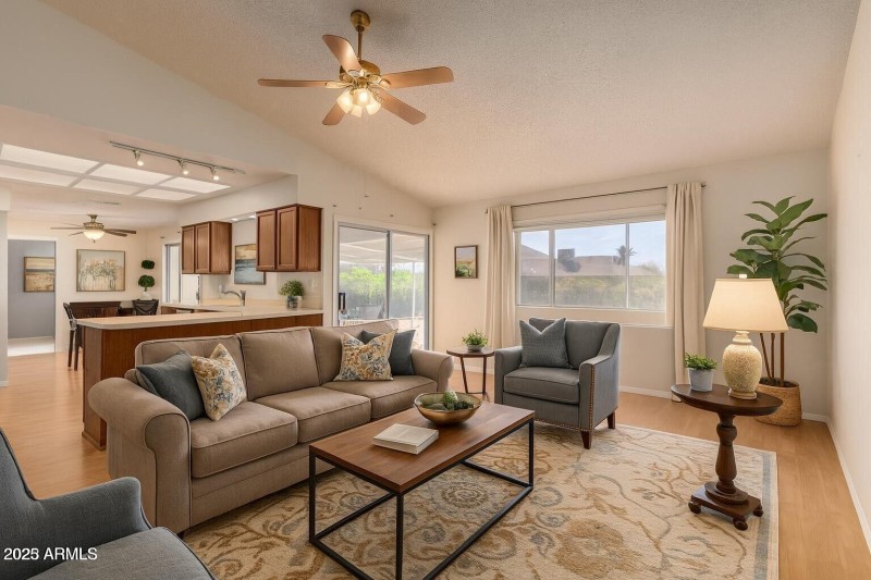 living room kicthen stages 1