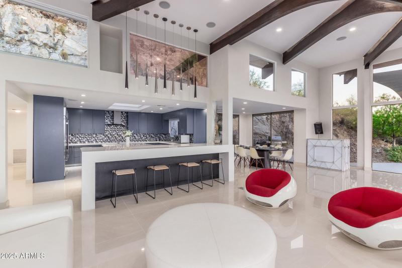 KITCHEN OVERLOOKS IT ALL