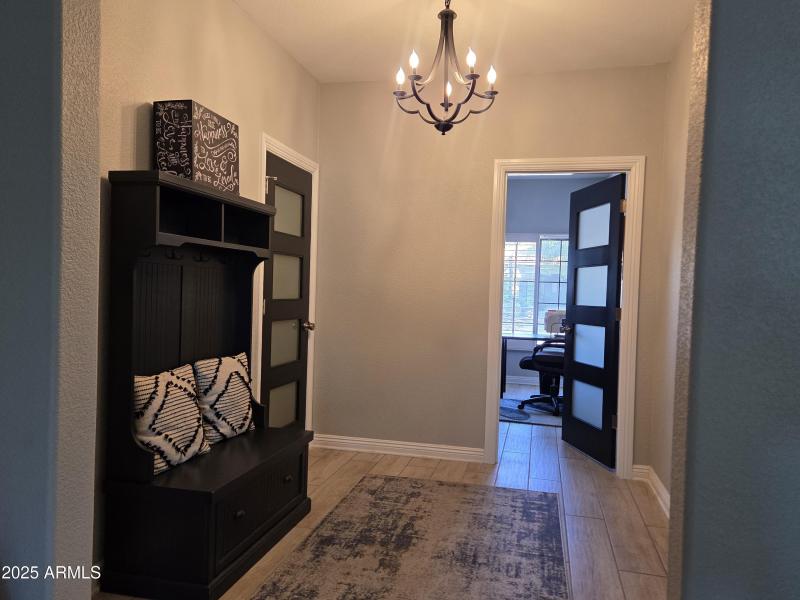 hallway to the Sunlit Home Office
