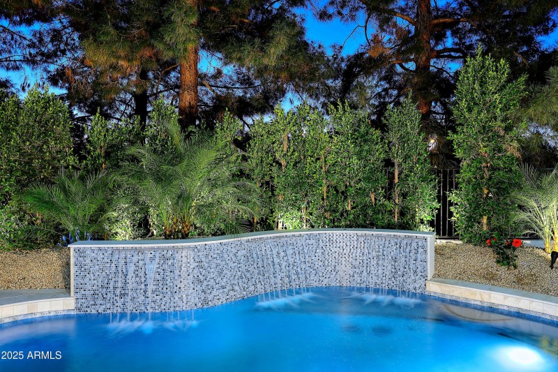 Night-Pool-Waterfall