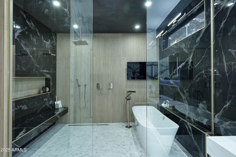 Night-Primary Bath-Freestanding Tub