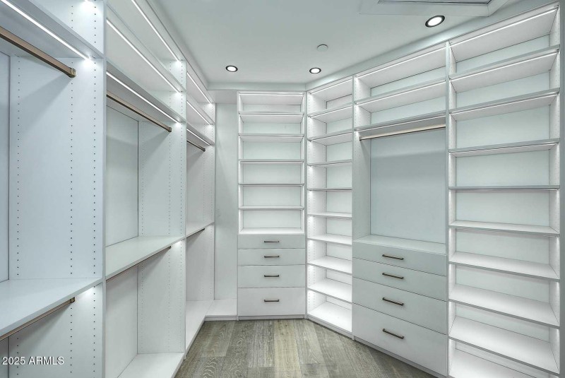 Lighted Primary Closet