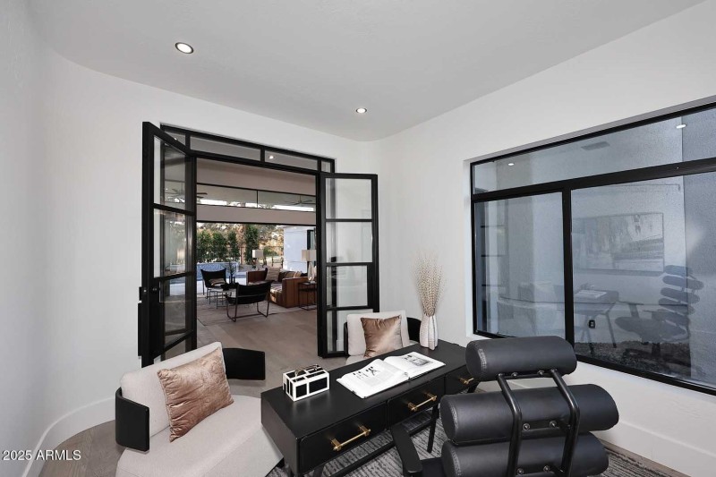 Wrought Iron Office Door