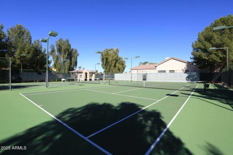 Lighted Community Tennis Courts