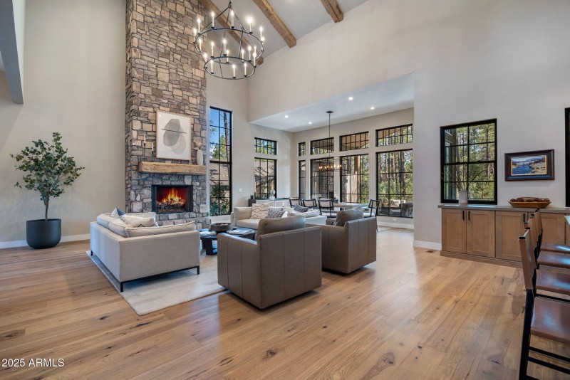 Living Open to Dining