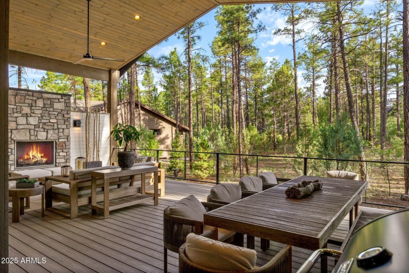 Fully covered back deck