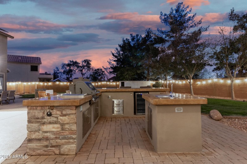 Pool with Fireplace View