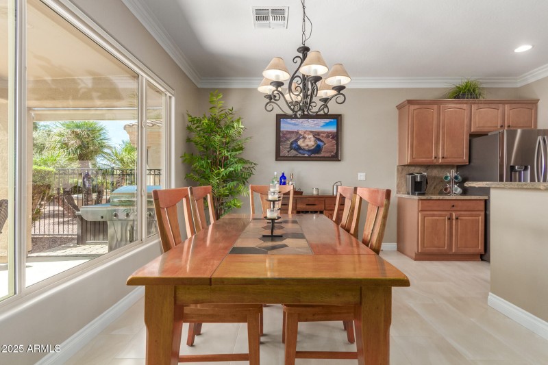 Dining Room Looking out to Pool