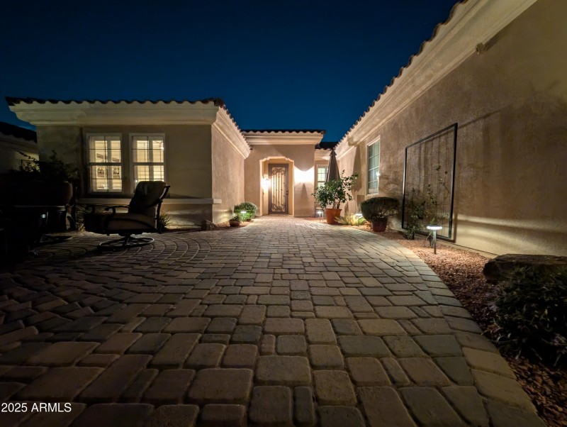 Twilight in the Courtyard