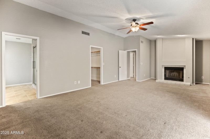 Master Bedroom with Fireplace