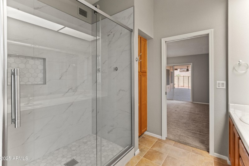 In Suite Bathroom with Tile Shower