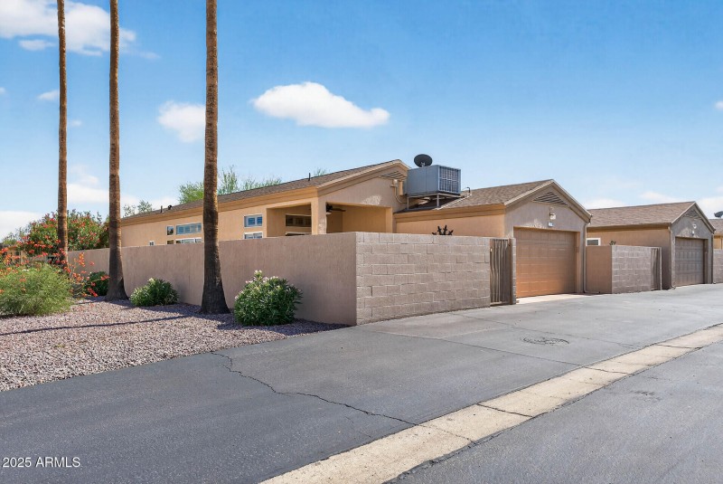 Exterior Back towards Drive and Garage