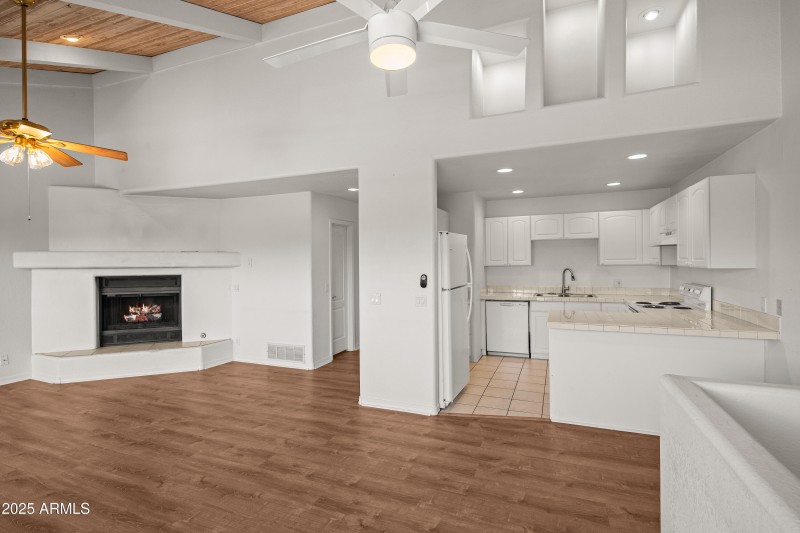 Living/Dining - View 4 + Kitchen