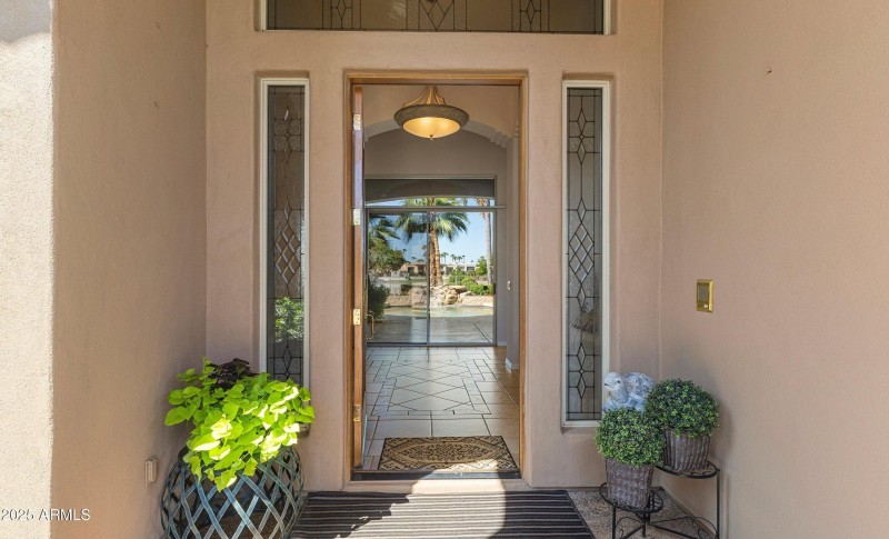 The views start at the front door