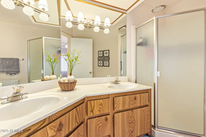 Primary Bathroom Virtually Staged