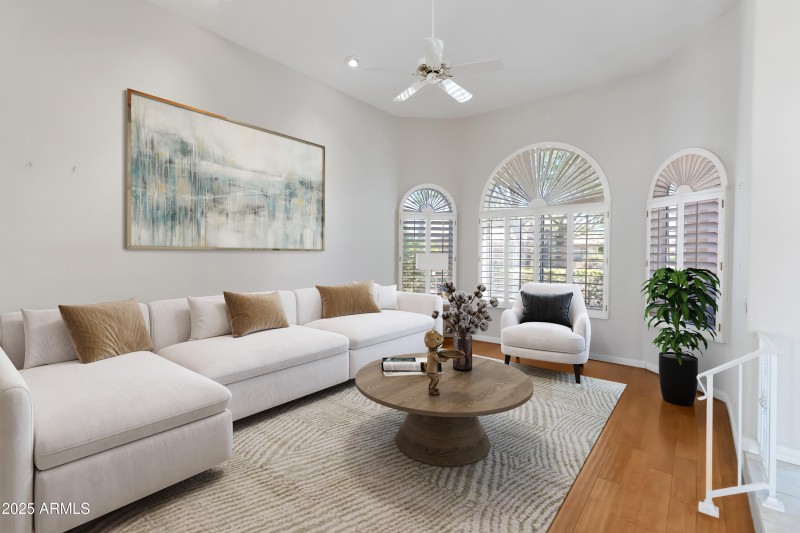 Living Room virtual staged