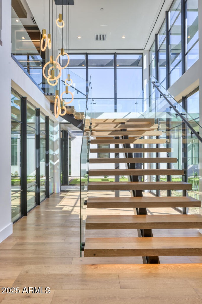 Floating Stairs to Office