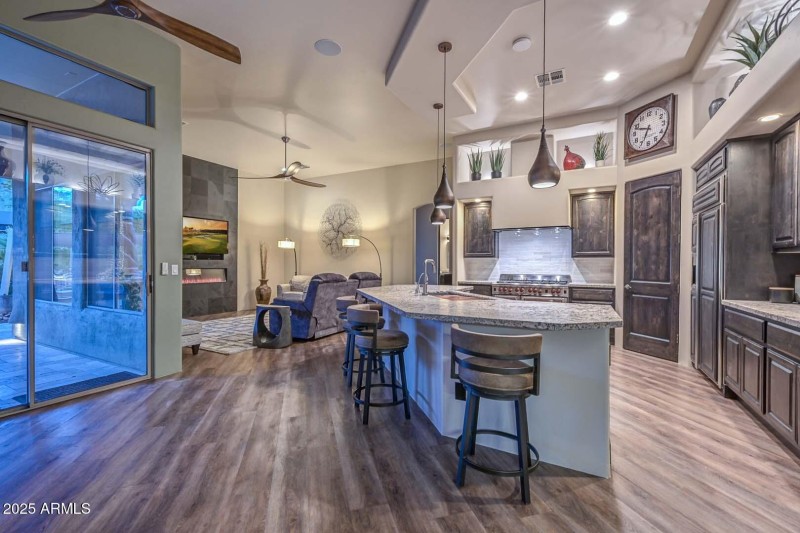 Night-Kitchen-Family Room