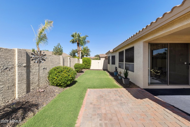 Backyard, patio and covered patio