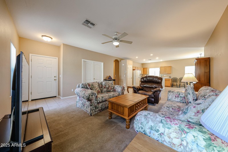 Front Door & Family Room