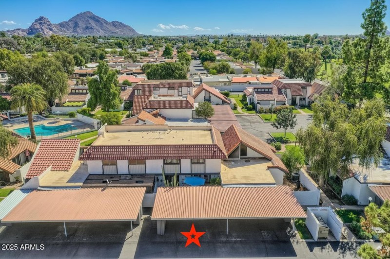Aerial Back View Carport