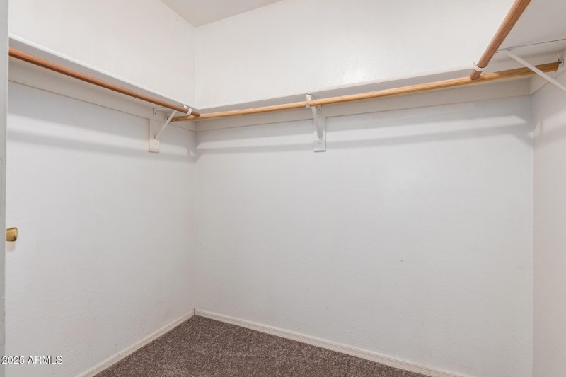 Large primary walk in closet