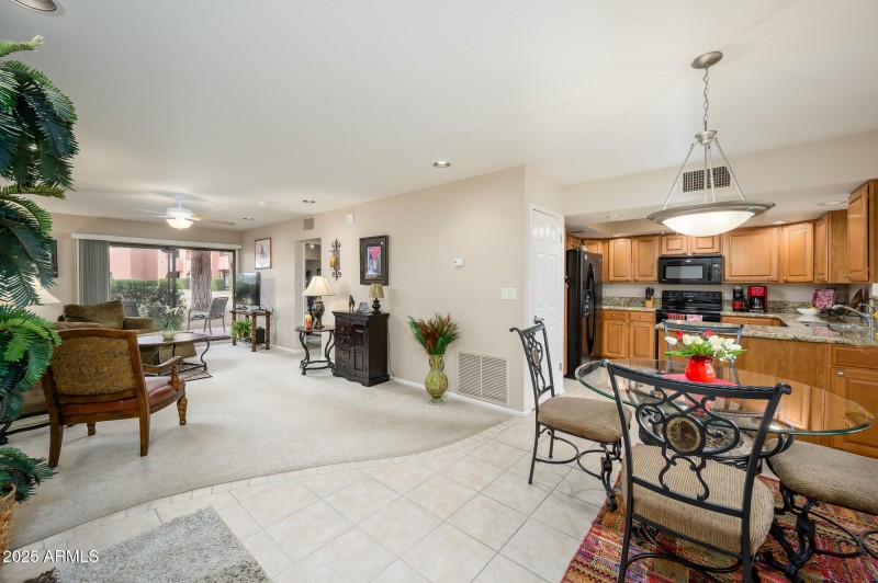 Living Room and Dining Room