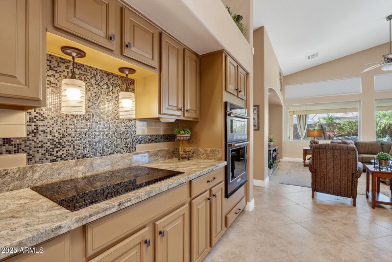 Painted Cabinets & Impressive Tile Work