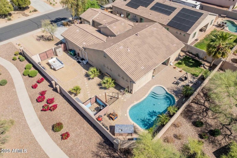 Denton Ave Rear Aerial Photo