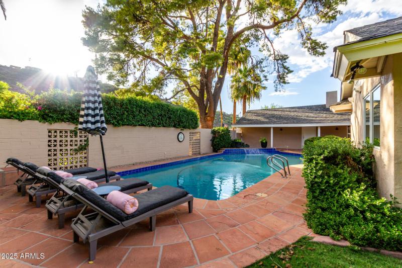 Front Private Patio with Mountain Views